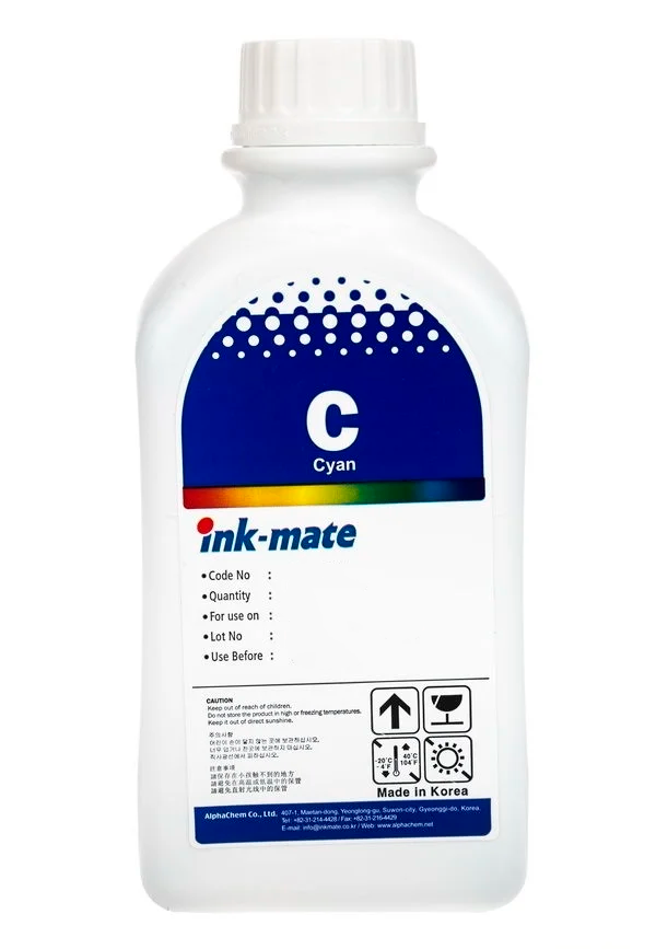 Чернила водорастворимые Ink-Mate EIMB-152 Cyan для Epson T143/T141/T137/T136/T140 1000мл - фото 1 - id-p115963274