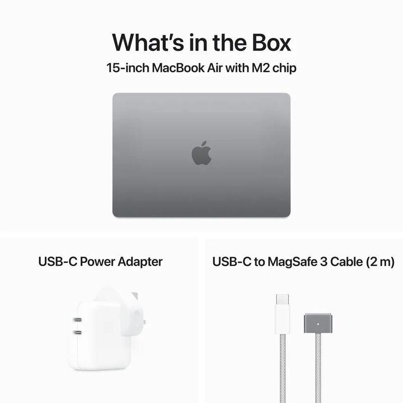 Apple MacBook Air 15-inch Apple M2 chip 8-core CPU/10-core GPU/256GB - Space Grey (English/Arabic) - фото 6 - id-p115963515