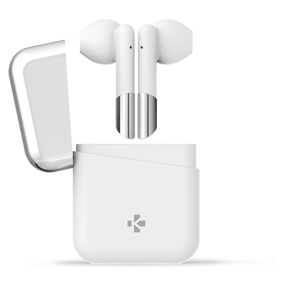 MyKronoz ZeBuds TWS Wireless Earbuds with Charging Case White - фото 1 - id-p115965114