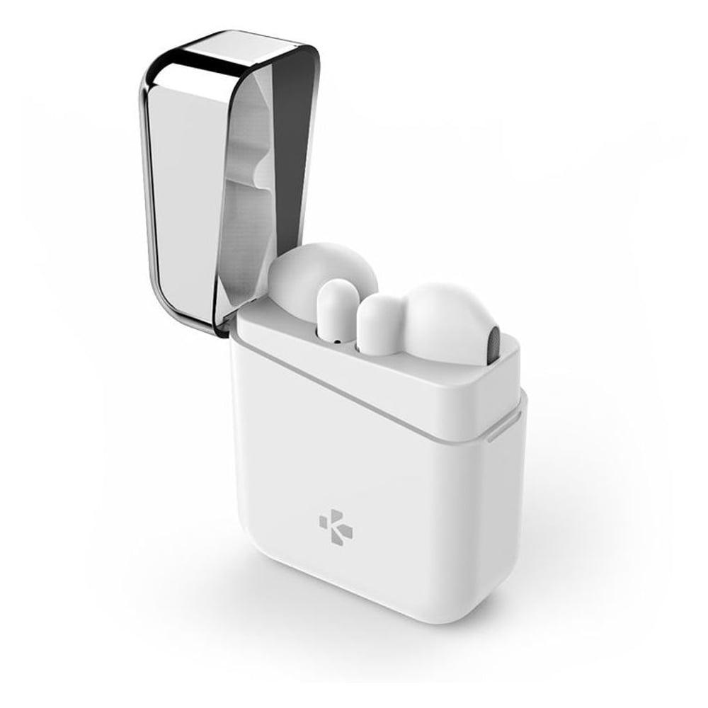MyKronoz ZeBuds TWS Wireless Earbuds with Charging Case White - фото 2 - id-p115965114