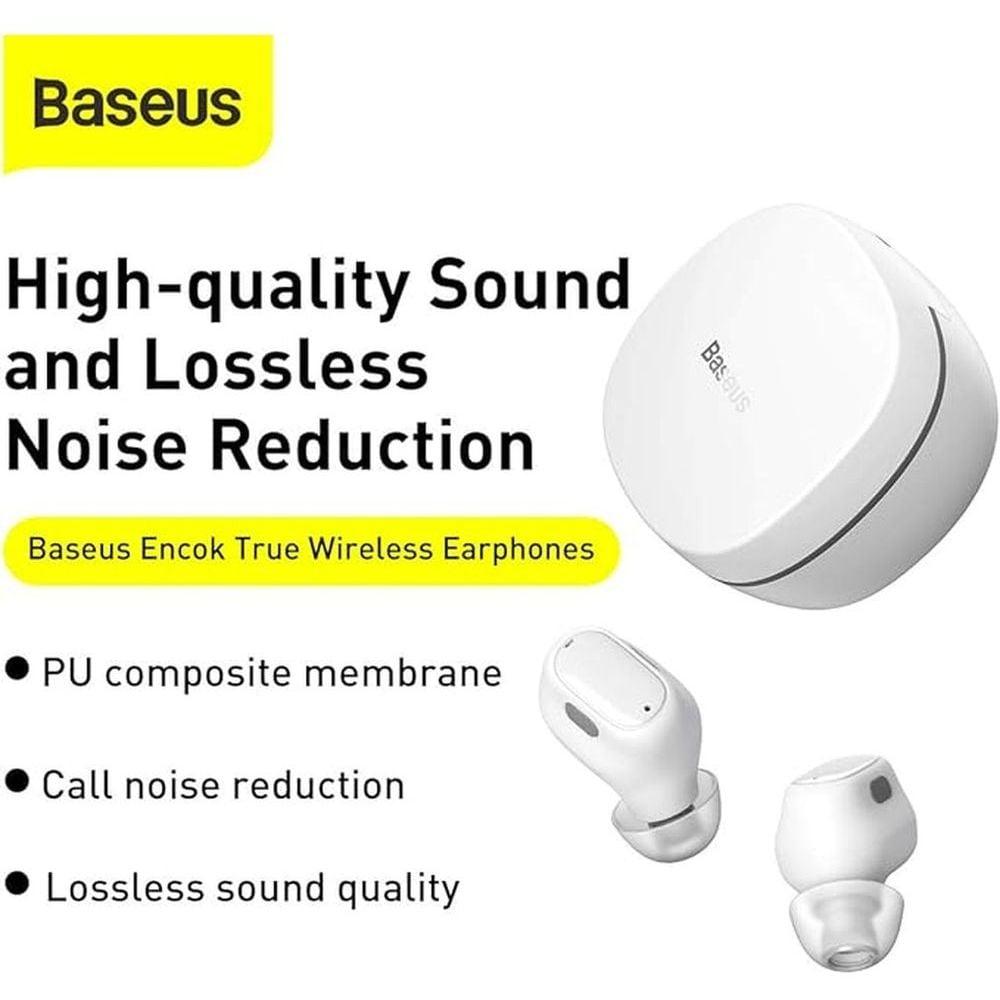 Baseus NGTW240002 Encok True Wireless Earbuds White - фото 2 - id-p115965158