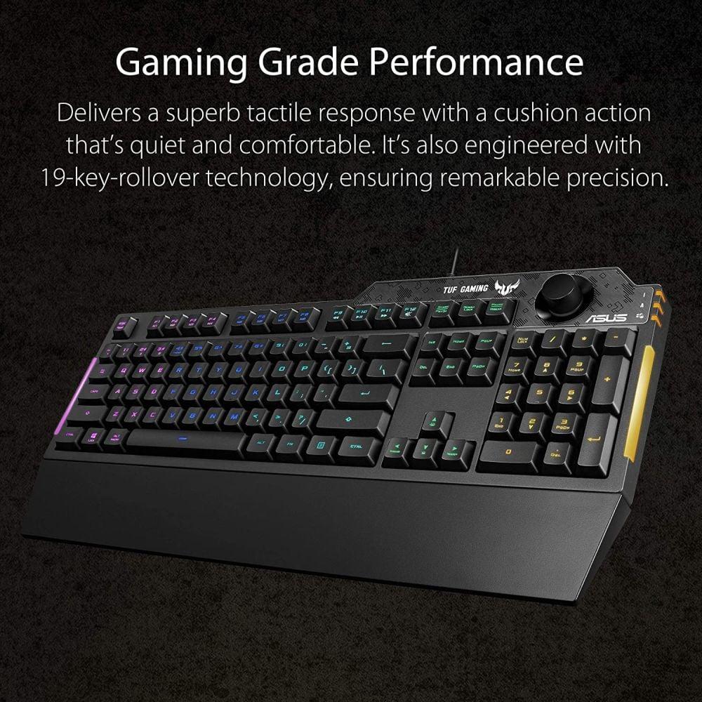 Asus TUF K1 Gaming Keyboard Black - фото 2 - id-p115964172