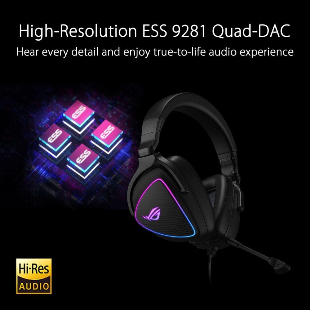 Asus 90YH02K0-B2UA00 ROG Delta S Wired On Ear Gaming Headset Black - фото 6 - id-p115964175