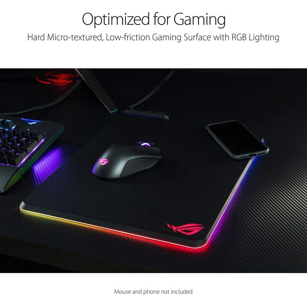 Asus ROG WRLS Charging Balteus Qi Gaming Mousepad 37cm Black - фото 4 - id-p115964196