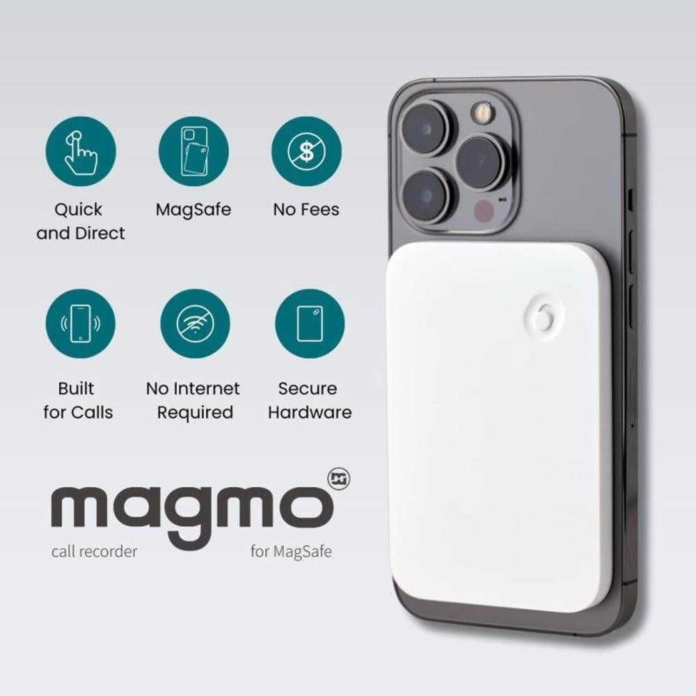 Magmo BUZZV7 Magnetic Snap-on Call Recorder White - фото 2 - id-p115965207