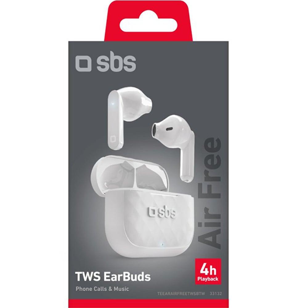 SBS TEEARAIRFREETWSBTW True Wireless In Ear Earbuds White - фото 7 - id-p115965218