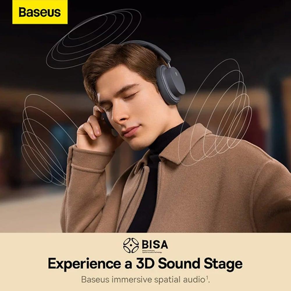 Baseus Bowie D05 NGTD020213 Wireless Over Ear Headphones Grey - фото 10 - id-p115965253