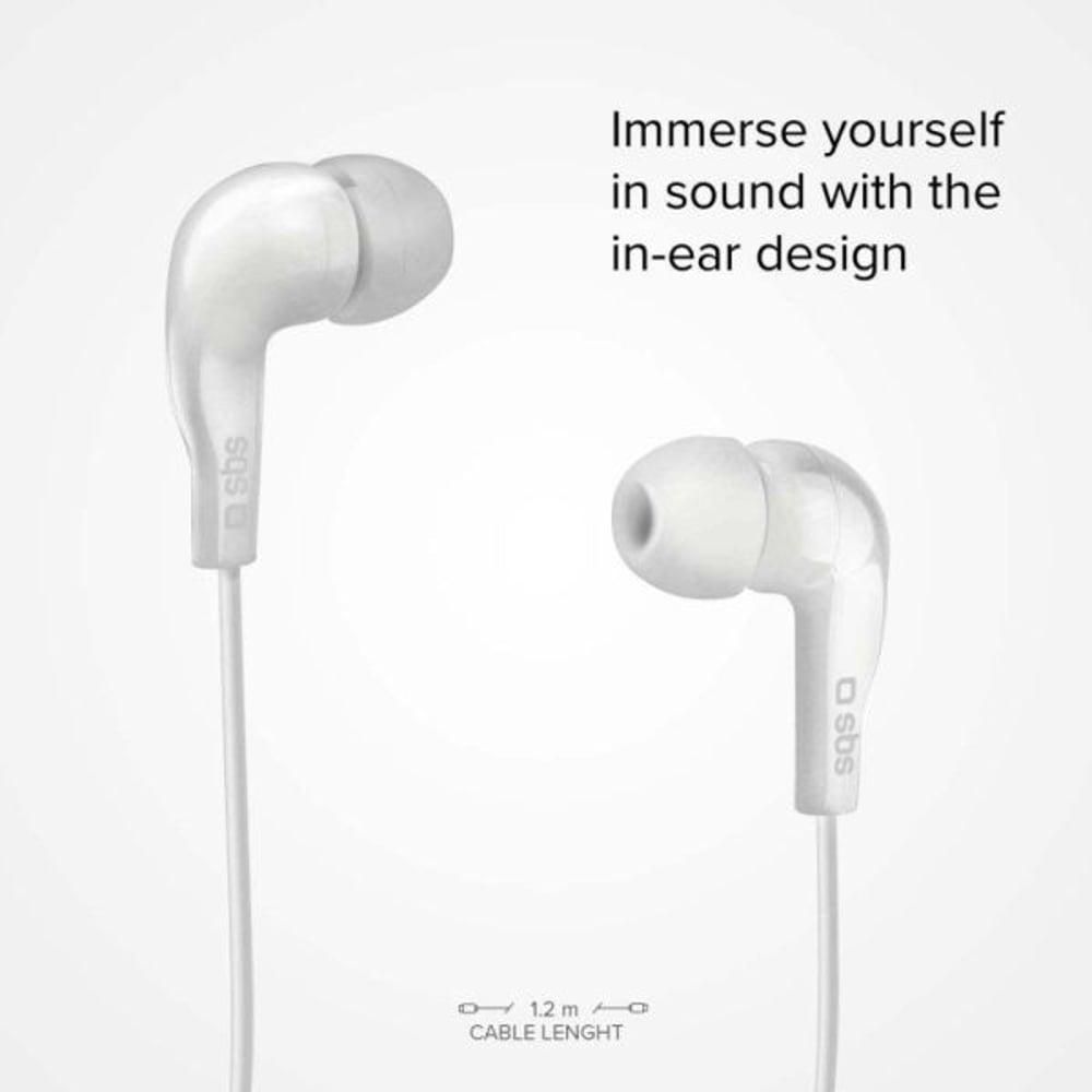 SBS TEINEARWL Studio Mix 10 Wired In Ear Earphones White - фото 2 - id-p115965335