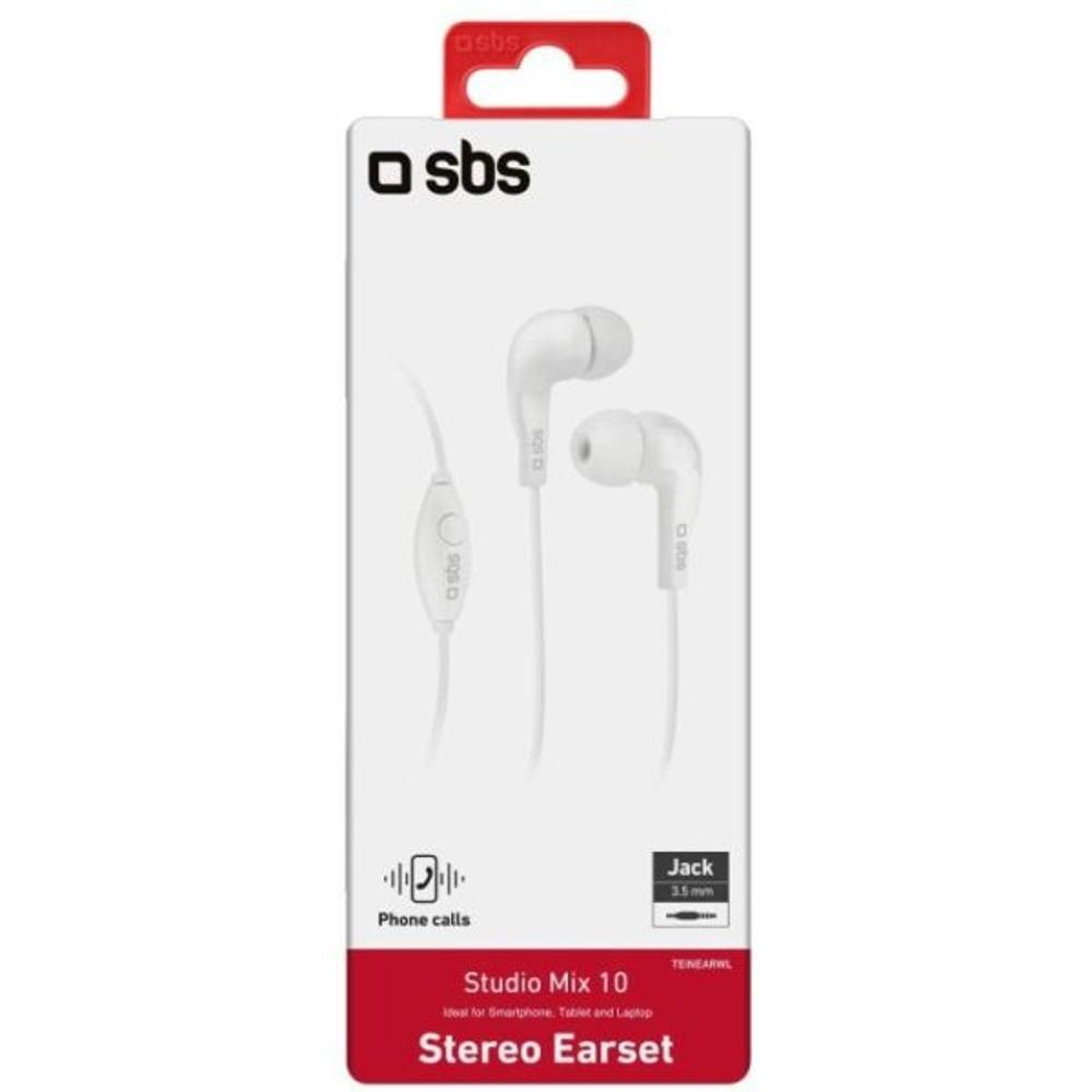 SBS TEINEARWL Studio Mix 10 Wired In Ear Earphones White - фото 5 - id-p115965335