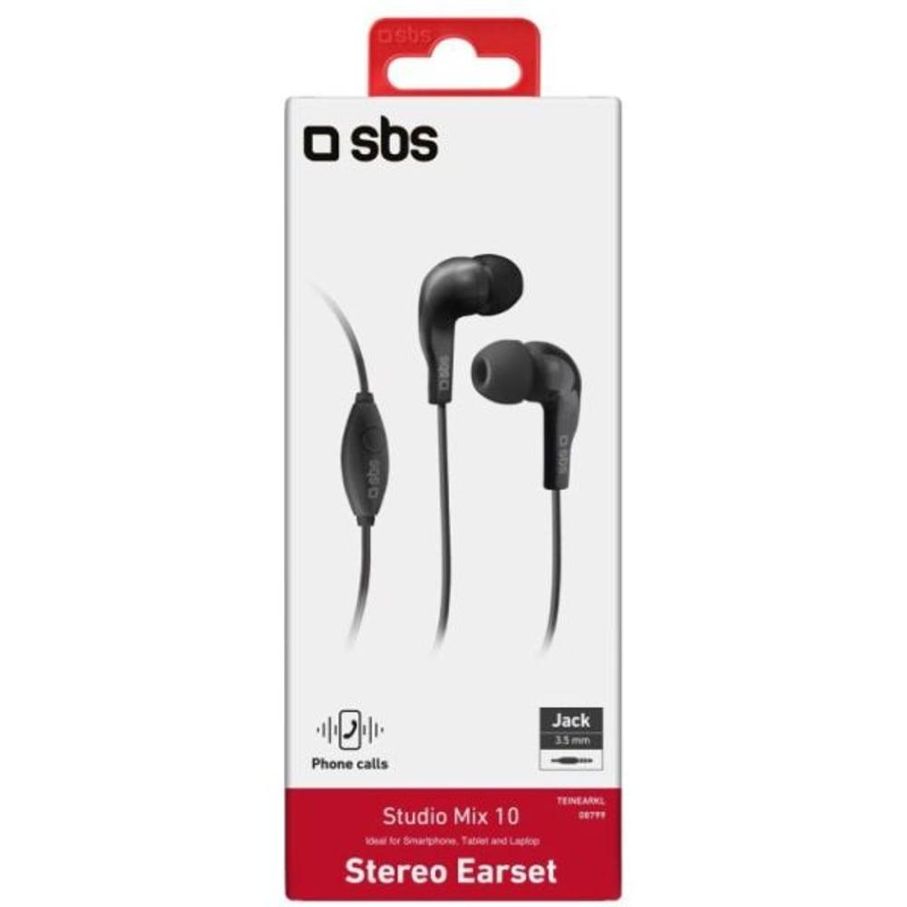 SBS TEINEARKL Studio Mix 10 Wired In Ear Earphones Black - фото 5 - id-p115965336