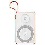 Wiwu Wireless Power Bank 10000mAh White/Orange WI-P007WO, фото 5