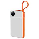 Wiwu Wireless Power Bank 10000mAh White/Orange WI-P007WO, фото 8