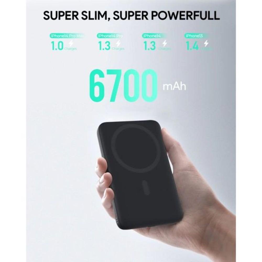 Aukey Wireless Power Bank 6700mAh Grey PB-MS01 - фото 10 - id-p115964372