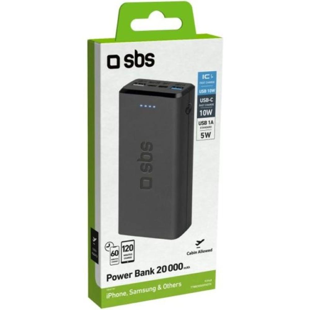 SBS Fast Charge Powerbank 20000mAh Black TTBB20000FASTK - фото 2 - id-p115964388