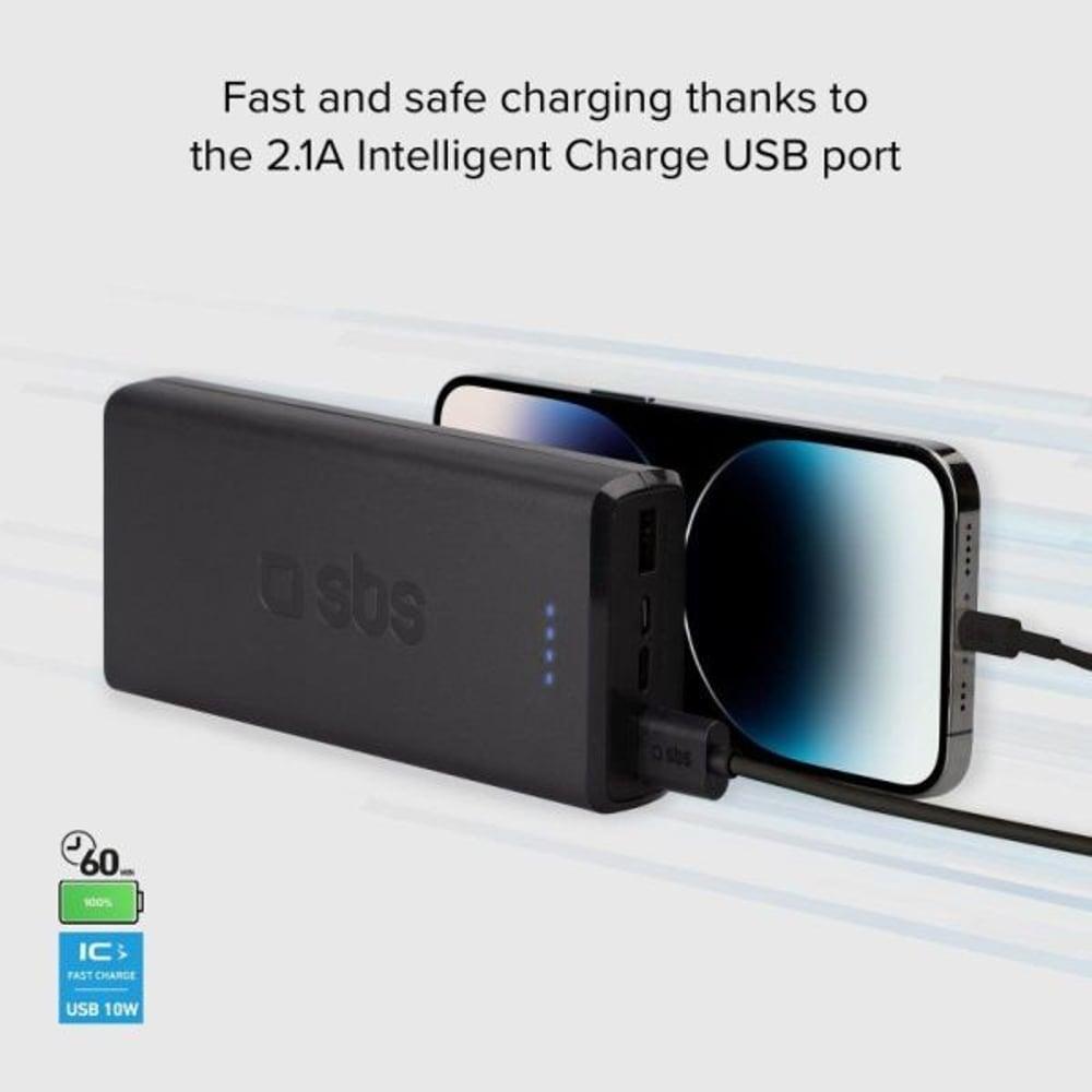 SBS Fast Charge Powerbank 20000mAh Black TTBB20000FASTK - фото 8 - id-p115964388