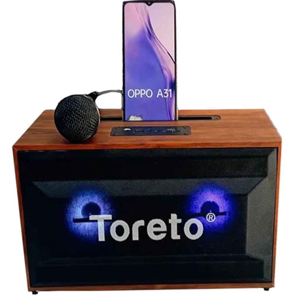 TORETO Bluetooth Speaker With Mic Wooden TOR-368