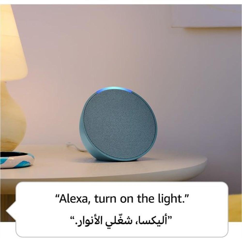 Amazon Echo Pop Smart Bluetooth Speaker with Alexa Glacier White - фото 4 - id-p115965449
