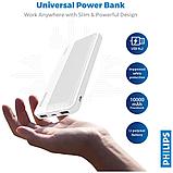 Philips Power Bank 10000mAh White DLP7719N/00, фото 3