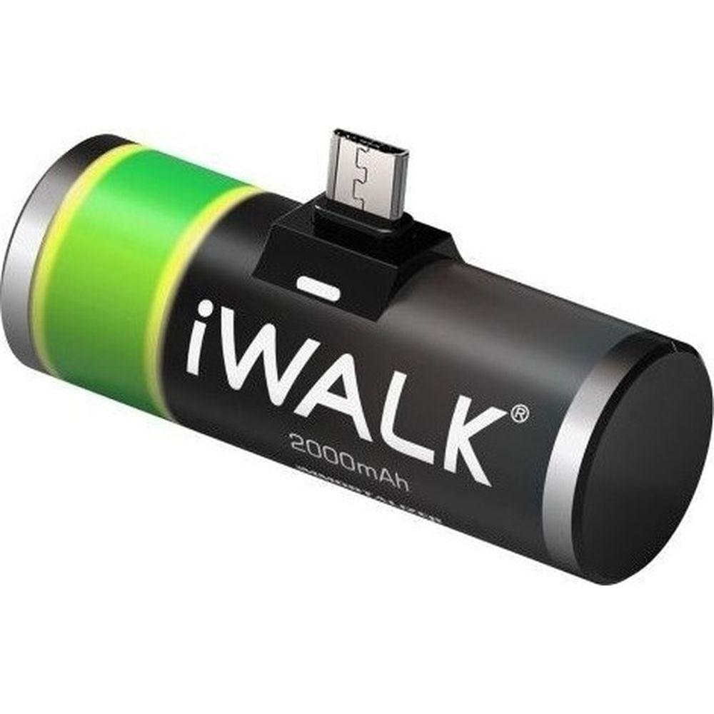 Iwalk Power Bank 2000mAh Black/Green DBI001M - фото 2 - id-p115964551