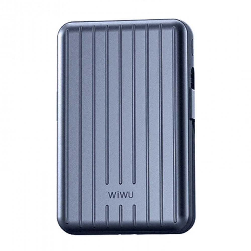Wiwu Magnetic Wireless Charging Power Bank 20000mAh Blue PP04BL - фото 2 - id-p115964601