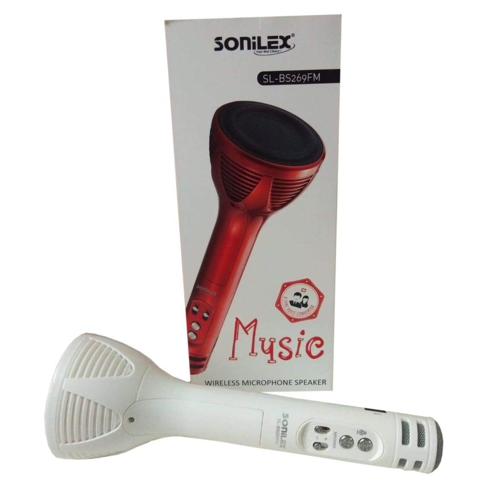 Sonilex SL-BS269 Karaoke Bluetooth Handheld Mic for Singing with Speaker (White) - фото 2 - id-p115965577