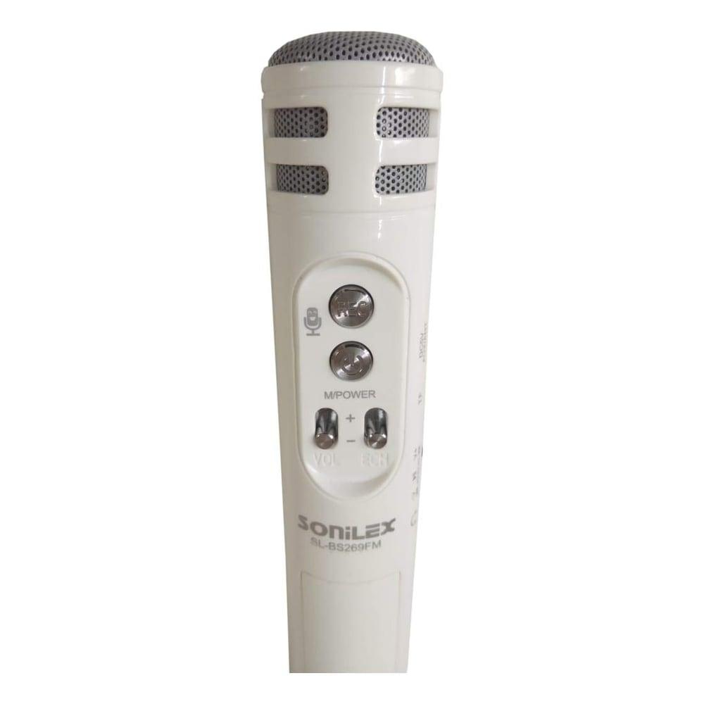 Sonilex SL-BS269 Karaoke Bluetooth Handheld Mic for Singing with Speaker (White) - фото 3 - id-p115965577