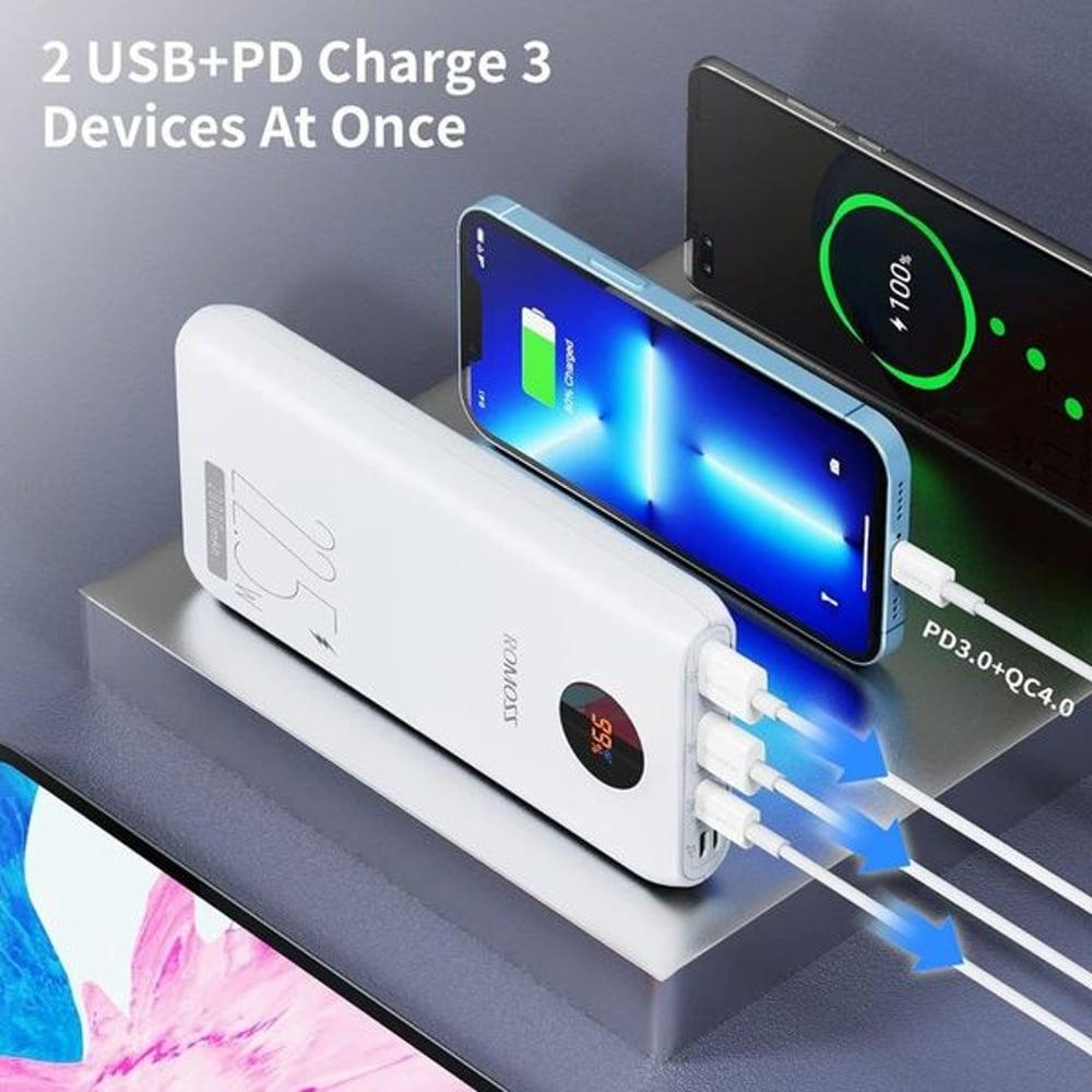 Romoss Power Bank 20000mAh White SW20PF - фото 5 - id-p115964633