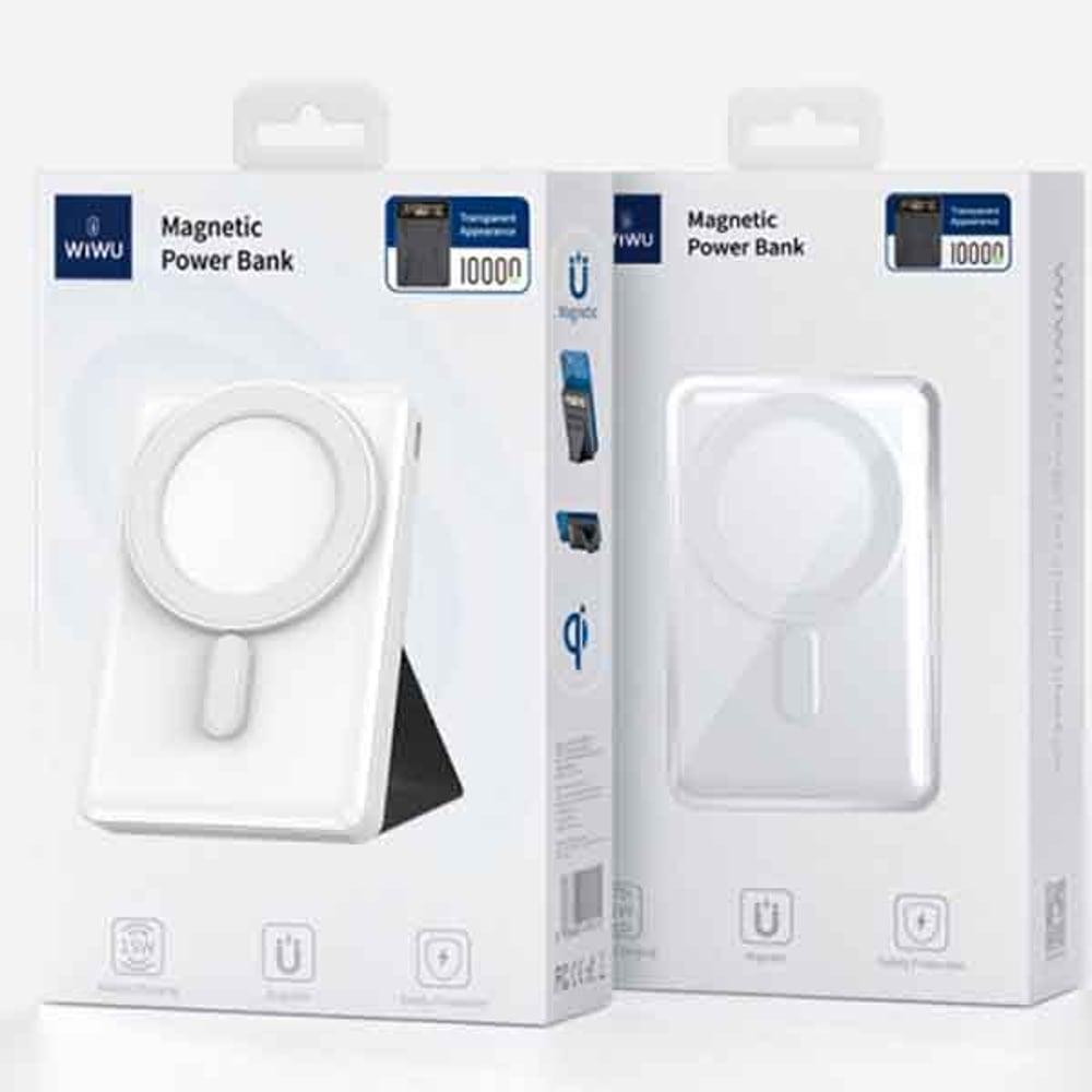 Wiwu Magnetic Wireless Power Bank 10000mAh White JC-20W - фото 2 - id-p115964646