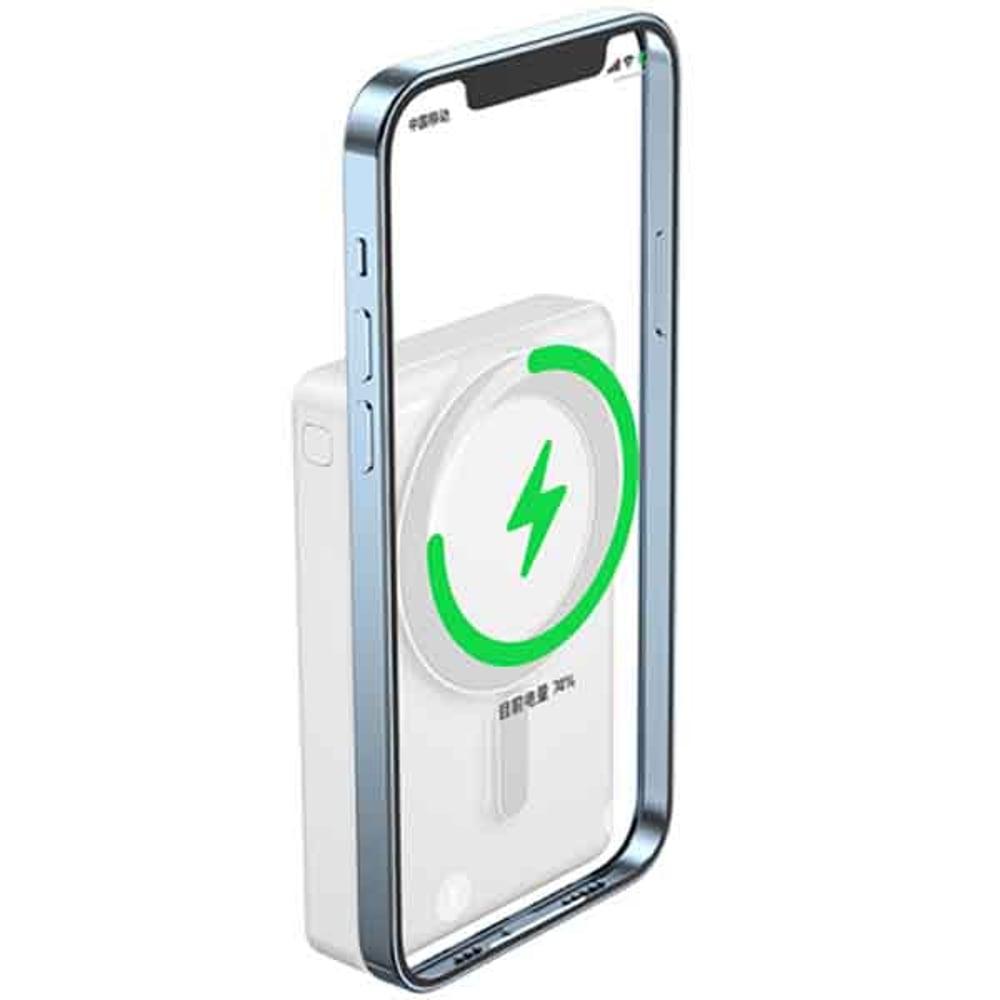 Wiwu Magnetic Wireless Power Bank 10000mAh White JC-20W - фото 5 - id-p115964646