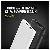 Oraimo Toast 10 Dual USB 10000mAh Powerbank Black, фото 7