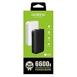 Oraimo Dual USB 6600mAh Powerbank Black, фото 3