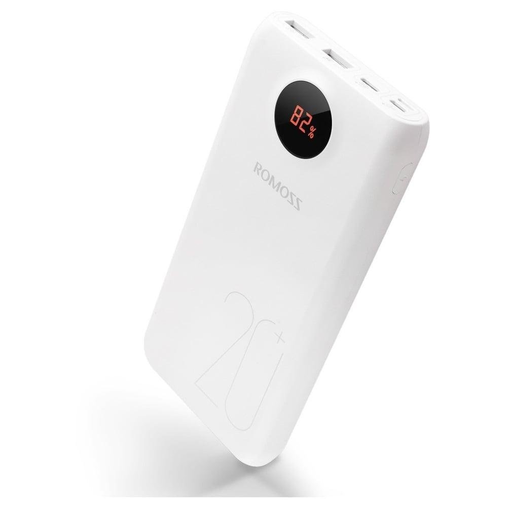 Romoss SW20 Pro Power Bank 20000mAh White