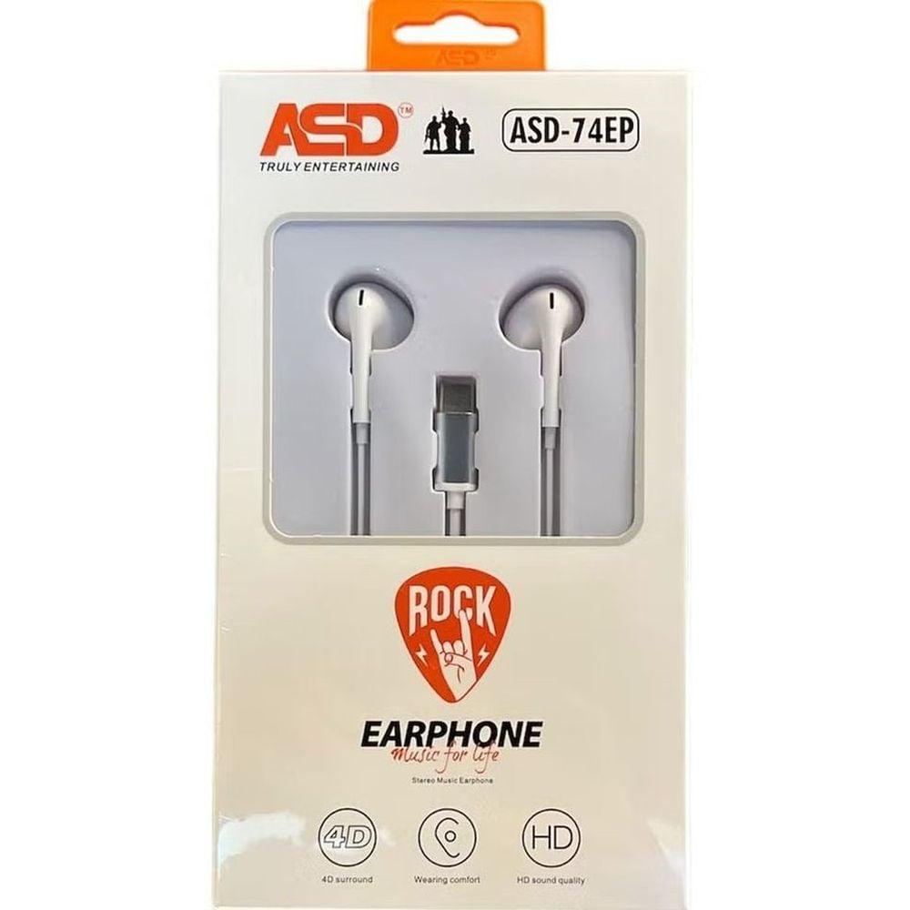 ASD Rock 74EP Wired In Ear Earphones White - фото 2 - id-p115964771
