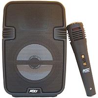 ASD Wireless Speaker With Wired Mic And Disco Light ASD-150 - Black