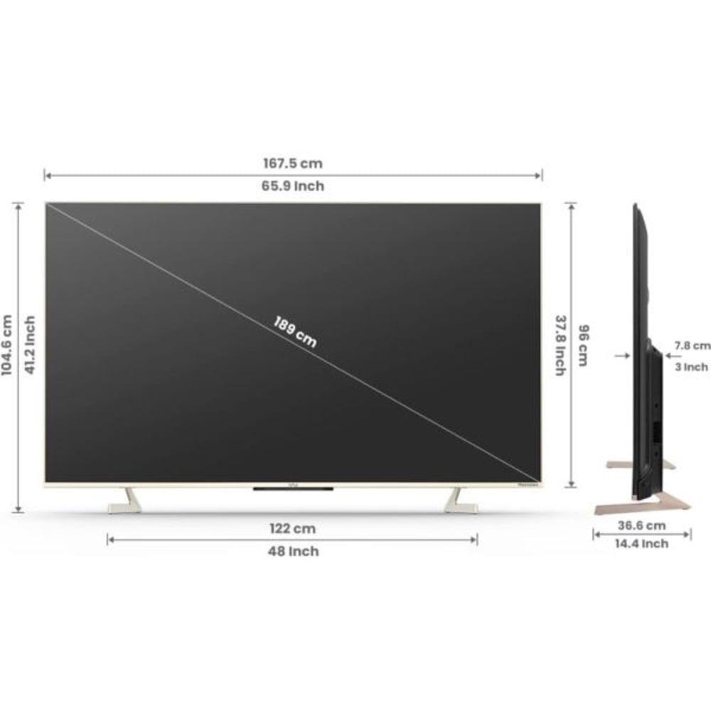 VU 75QMP 4K Ultra HD Smart Android QLED Television 75inch (2023 Model) - фото 2 - id-p115965725