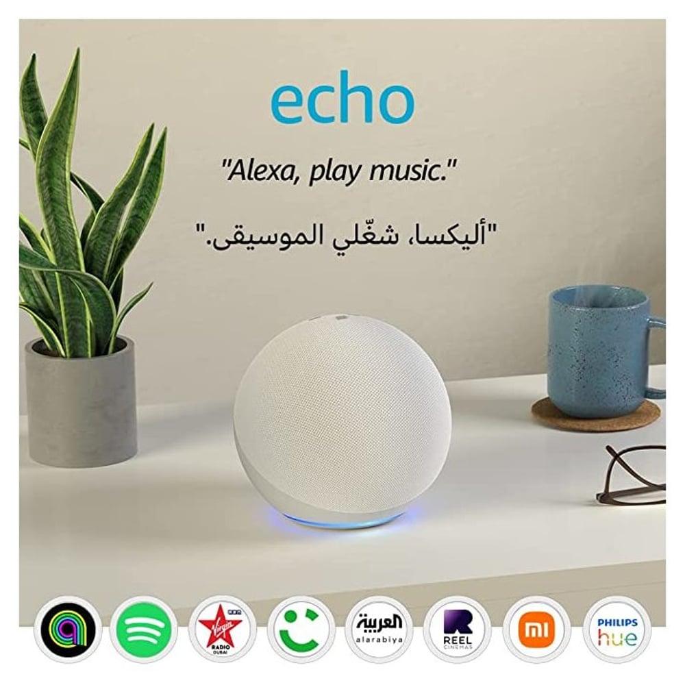 Amazon Echo 4th Gen Smart Speaker with Alexa Glacier White - фото 2 - id-p115964859