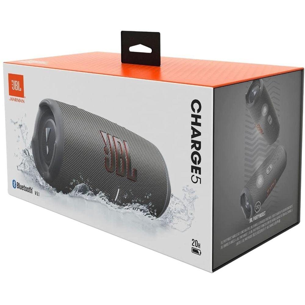 JBL Charge 5 Portable Waterproof Speaker With Powerbank Grey - фото 7 - id-p115965022