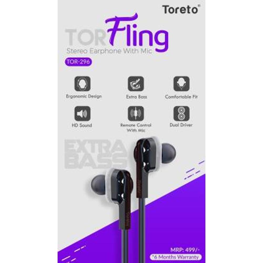 Toreto Earphone Dual Driver Fling Tor-296