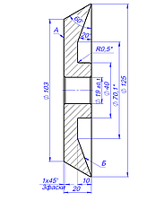 Диск алмазный для заточки сверл HM для станка MR-26