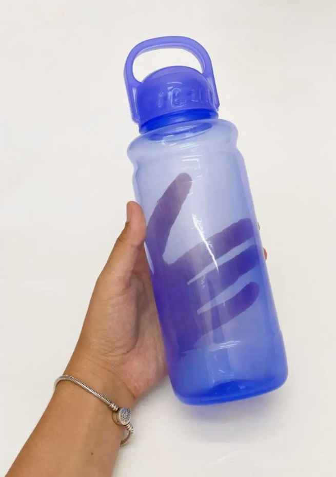 Бутылочка для воды с ручкой фиолетовая 850 мл - фото 9 - id-p107617192