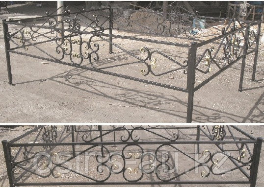 Металлические ограды на кладбище - фото 5 - id-p115967931