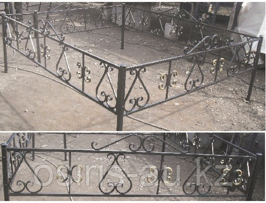 Металлические ограды на кладбище - фото 4 - id-p115967937