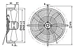 Вентилятор осевой MaEr Micro-motor YDWF74L47P4-400, 4000 м3/час, фото 3