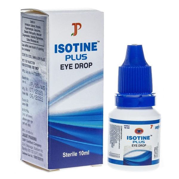 Айсотин Плюс Глазные капли ( Isotine Plus eye drops Jagat Pharma ) 10 мл - фото 1 - id-p115969898