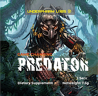 Predator pre-workout жаттығу алдындағы кешені, 1 порция 7.5 g, Underpharm Labs