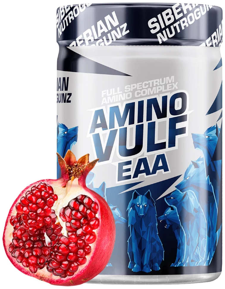 Аминокислоты "AminoVulf" ЕАА со вкусом "Гранат" 225гр. - фото 1 - id-p114143737