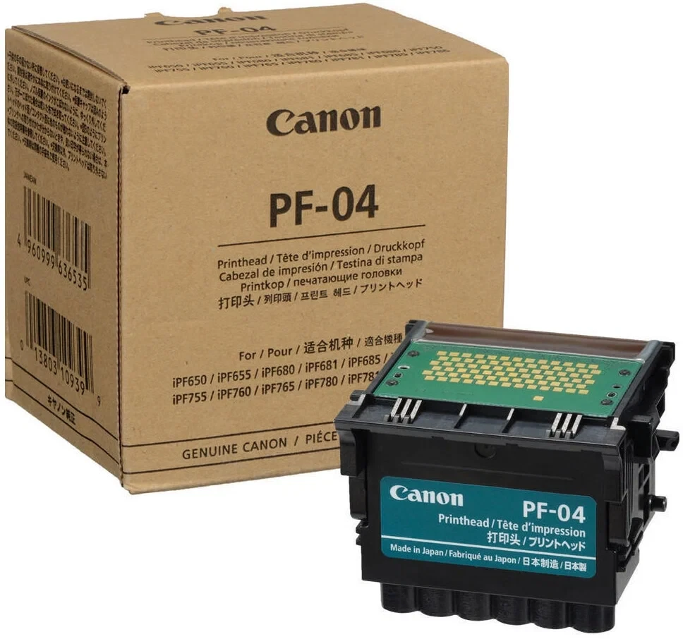 Печатающая головка PF04 PRINTHEAD for Canon iPF650 iPF655 iPF670 3630B001 - фото 1 - id-p115587039