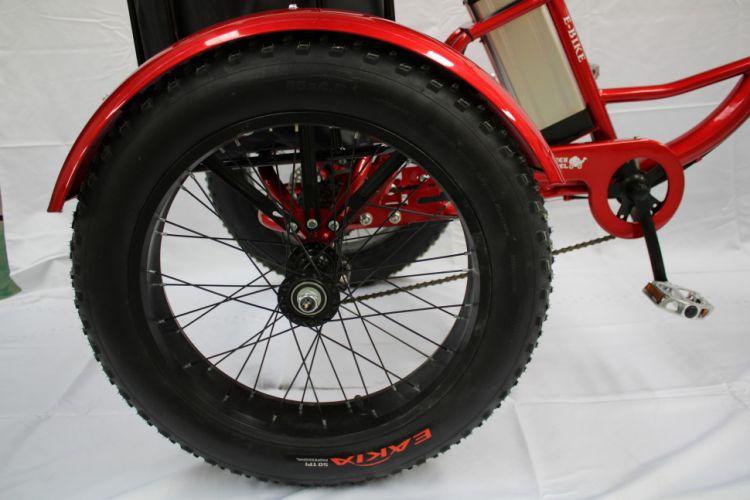 Электровелосипед трехколесный GreenCamel Трайк-F20 (48V 500W) (Красный) - фото 7 - id-p115980043