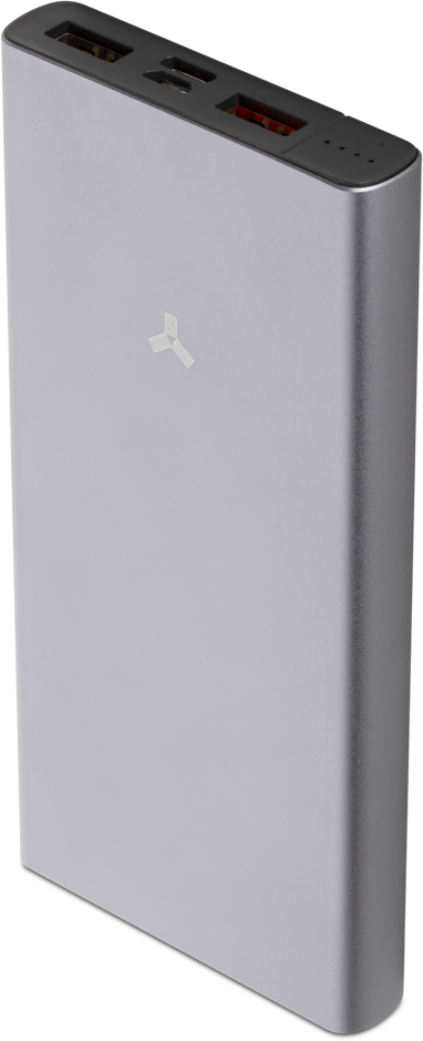 Accesstyle Charcoal II 10MPQP Внешний аккумулятор Powerbank 10000мА-ч, 3 подкл. устройства, серый - фото 2 - id-p115981301