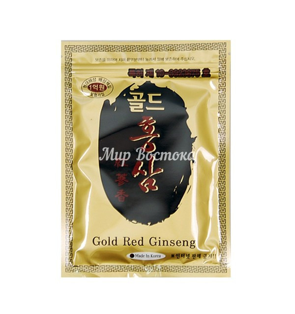 Лечебный пластырь усиленного действия с золотым красным женьшенем Gold Red Ginseng (20 шт) - фото 1 - id-p115981869